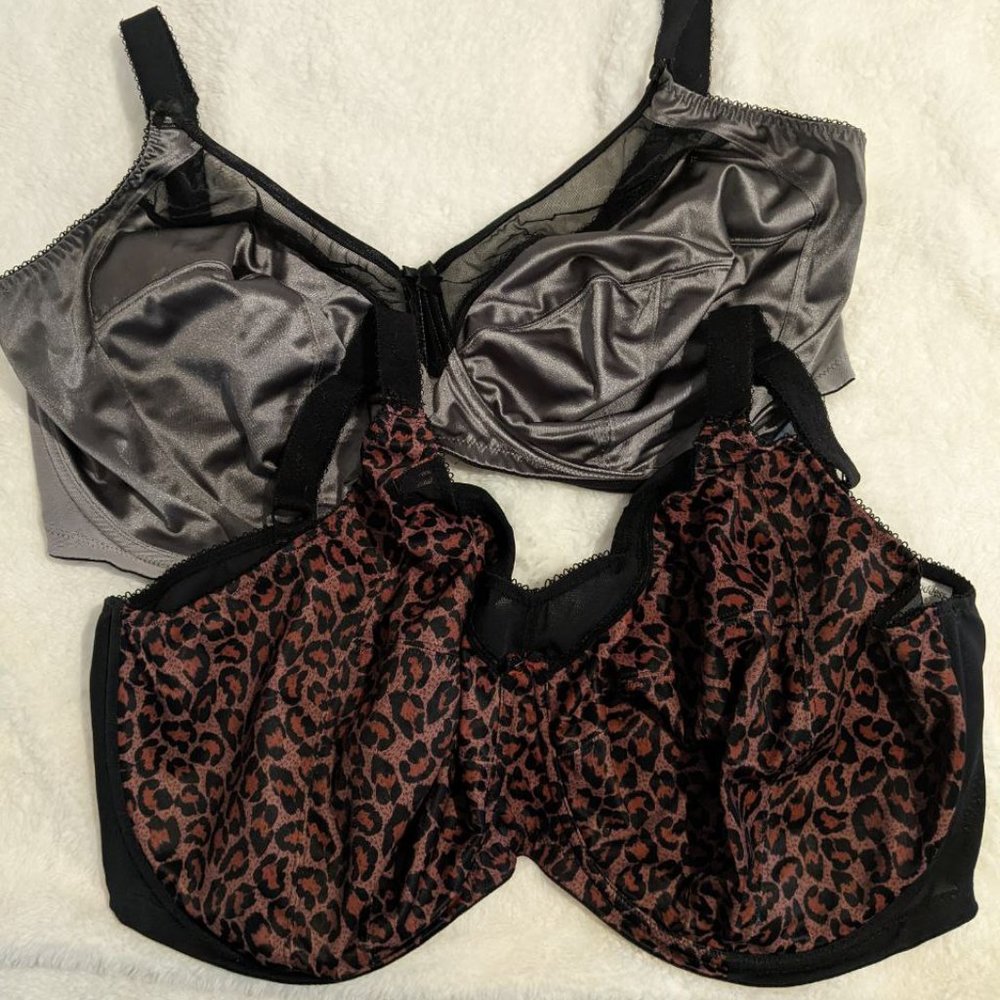 Lot of TWO Goddess bras -- Kayla and Kiera -- 40M US = 40J UK